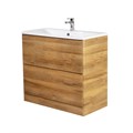 Тумба с раковиной напольная BelBagno ALBANO 80 Rovere Rustico, раковина белая ALBANO-800-2C-PIA-RR;BB800/455-LV-MR-ALR