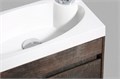 Тумба с раковиной подвесная с дверкой BelBagno PIETRA MINI 46-R Stone, раковина белая PIETRA MINI-460-1A-SO-PT-R