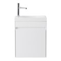 PIETRA MINI База под раковину подвесная, правостороннее исполнение PIETRA MINI-460-1A-SO-BL-R, Bianco Lucido 454x257x520 PIETRA MINI-460-1A-SO-BL-R