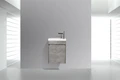 PIETRA MINI База под раковину подвесная, левостороннее исполнение PIETRA MINI-400-1A-SO-SCM-L, Stucco Cemento 394x217x520 PIETRA MINI-400-1A-SO-SCM-L