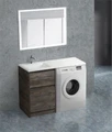 Тумба с раковиной напольная BelBagno KRAFT-LVD-58/120-L Pino Pasadena, раковина белая KRAFT-LVD-580/1200-2C-PIA-PP