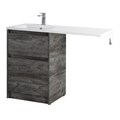 Тумба с раковиной напольная BelBagno KRAFT-LVD-58/120-L Pino Pasadena, раковина белая KRAFT-LVD-580/1200-2C-PIA-PP