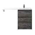 Тумба с раковиной напольная BelBagno KRAFT-LVD-58/120-R Pino Pasadena, раковина белая KRAFT-LVD-580/1200-2C-PIA-PP;BB1200/480-LV-MR-R