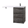 Тумба с раковиной напольная BelBagno KRAFT-LVD-58/120-R Pino Pasadena, раковина белая KRAFT-LVD-580/1200-2C-PIA-PP;BB1200/480-LV-MR-R