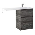 Тумба с раковиной напольная BelBagno KRAFT-LVD-58/120-R Pino Pasadena, раковина белая KRAFT-LVD-580/1200-2C-PIA-PP;BB1200/480-LV-MR-R