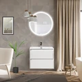 Тумба с раковиной подвесная BelBagno KRAFT 70 Bianco Opaco, раковина белая KRAFT-700-2C-SO-BO;BB700ETL