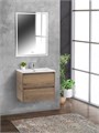 Тумба с раковиной подвесная BelBagno KRAFT 39 70 Rovere Tabacco, раковина белая KRAFT 39-700/390-2C-SO-RT;BB700/390ETL