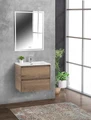 Тумба с раковиной подвесная BelBagno KRAFT 39 60 Rovere Tabacco, раковина белая KRAFT 39-600/390-2C-SO-RT;BB600/390ETL