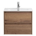 Тумба с раковиной подвесная BelBagno KRAFT 39 60 Rovere Tabacco, раковина белая KRAFT 39-600/390-2C-SO-RT;BB600/390ETL