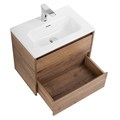 Тумба с раковиной подвесная BelBagno KRAFT 39 60 Rovere Tabacco, раковина белая KRAFT 39-600/390-2C-SO-RT;BB600/390ETL