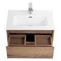 Тумба с раковиной подвесная BelBagno KRAFT 39 60 Rovere Tabacco, раковина белая KRAFT 39-600/390-2C-SO-RT;BB600/390ETL