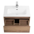 Тумба с раковиной подвесная BelBagno KRAFT 39 50 Rovere Tabacco, раковина белая KRAFT 39-500/390-2C-SO-RT;BB500/390ETL