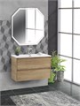 Тумба с раковиной подвесная BelBagno KRAFT 39 80 Rovere Nebrasca Nature, раковина белая KRAFT 39-800/390-2C-SO-RNN;BB800/390ETL
