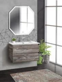 Тумба с раковиной подвесная BelBagno KRAFT 39 80 Pino Pasadena, раковина белая KRAFT 39-800/390-2C-SO-PP;BB800/390ETL