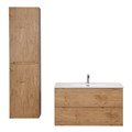 Тумба с раковиной подвесная BelBagno ETNA 100  Rovere Nature, раковина белая ETNA-1000-2C-SO-RN-P;BB1000ETL