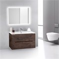 Тумба с раковиной подвесная BelBagno ETNA 39 70 Rovere Moro, раковина белая ETNA39-700/390-2C-SO-RW-P;BB700/390ETL