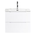 ETNA 39 База под раковину подвесная с двумя выкатными ящиками, с доводчиками, Bianco Lucido, 500x390x500, ETNA39-500/390-2C-SO-BL-P ETNA39-500/390-2C-SO-BL-P