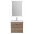 Тумба с раковиной подвесная BelBagno AURORA 70 Rovere Tabacco, раковина белая AURORA-700-2C-SO-RT;BB700/450-LV-MR-AST