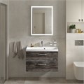 Тумба с раковиной подвесная BelBagno AURORA 80 Pino Pasadena, раковина белая AURORA-800-2C-SO-PP;BB800/450-LV-MR-AST