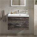 Тумба с раковиной подвесная BelBagno AURORA 80 Pino Pasadena, раковина белая AURORA-800-2C-SO-PP;BB800/450-LV-MR-AST
