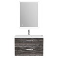 Тумба с раковиной подвесная BelBagno AURORA 80 Pino Pasadena, раковина белая AURORA-800-2C-SO-PP;BB800/450-LV-MR-AST