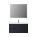 Тумба с раковиной подвесная CEZARES DUET-N 100 Grafito, раковина белая CZR-8073-100 DUET-N-1000-2C-SO-GR-P;CZR-8073-100