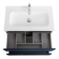 Тумба с раковиной подвесная CEZARES DUET-N 80 Sapfiro, раковина белая CZR-8073-80 DUET-N-800-2C-SO-SPF-P;CZR-8073-80