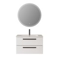Тумба с раковиной подвесная CEZARES ECO-CER-N 90 Bianco Lucido, раковина белая CZR-8095-90 ECO-CER-N-900-2C-SO-BL;CZR-8095-90