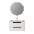 Тумба с раковиной подвесная CEZARES ECO-CER-N 80 Bianco Lucido, раковина белая CZR-8073-80 ECO-CER-N-800-2C-SO-BL;CZR-8073-80