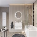 Тумба с раковиной подвесная CEZARES ECO-CER-N 60 Bianco Lucido, раковина белая CZR-8095-60 ECO-CER-N-600-2C-SO-BL;CZR-8095-60