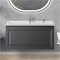 Тумба с раковиной подвесная CEZARES GIUBILEO-N 100 Титан, раковина белая GIUBILEO-N-100-1C-SO-TIT-P;CZR-1000/450-LV-MR-FS