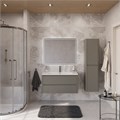 Тумба с раковиной подвесная CEZARES РЕЛАКС (RELAX) 100 Сатин, раковина белая RELAX-1000-2C-SO-SAT-P;CZR-1000/480-LV-MR-NV
