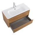 Тумба с раковиной подвесная CEZARES RELAX 100 Дуб карамельный, раковина белая RELAX-1000-2C-SO-RC-P;CZR-1000/480-LV-MR-NV