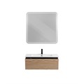 Тумба с раковиной подвесная CEZARES SLIDER 80 Дуб Тангент, раковина белая SLIDER-800-1C-SO-RT-P;CZR-800/480-LV-MR-PRS