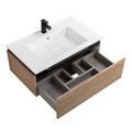 Тумба с раковиной подвесная CEZARES SLIDER 80 Дуб Тангент, раковина белая SLIDER-800-1C-SO-RT-P;CZR-800/480-LV-MR-PRS