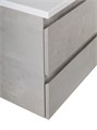 Тумба с раковиной подвесная CEZARES MOLVENO 100 Beton, раковина белая MOLVENO-100-2C-SO-BET;CEZ1000/500-LV-MR