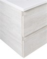 Тумба с раковиной подвесная CEZARES MOLVENO 100 Legno Bianco, раковина белая MOLVENO-100-2C-SO-LB;CEZ1000/500-LV-MR