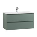 Тумба с раковиной подвесная BelBagno KRAFT 80 Еловый Матовый, раковина BB-8099-80 KRAFT-800-2C-SO-VO;BB-8099-80