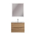 Тумба с раковиной подвесная BelBagno MARINO-CER-MINI 70 Rovere Bianco, раковина белая MARINO-CER-MINI-700-2C-SO-WO-P;BB-8099-3-70