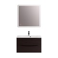 Тумба с раковиной подвесная BelBagno MARINO 80 Rovere Cioccolato Amaro, раковина белая BB800/450-LV-MR-FT MARINO-800-2C-SO-RCA-P;BB800/450-LV-MR-FT