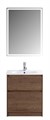 Тумба с керамической раковиной напольная BelBagno KRAFT 60 Rovere Tabacco, раковина BB1923-600 белая KRAFT-600-2C-PIA-RT;BB1923-600