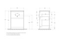 Тумба с керамической раковиной напольная BelBagno KRAFT 60 Rovere Tabacco, раковина BB1923-600 белая KRAFT-600-2C-PIA-RT;BB1923-600