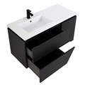 Тумба с раковиной подвесная CEZARES Collection 1973 105 Nero Grafite 55194;50213
