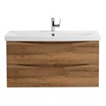 Тумба с раковиной подвесная BelBagno MARINO-CER 90 Rovere Rustico, раковина белая MARINO-CER-900-2C-SO-RR-P;BB-0323-90-LVB