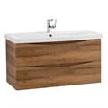 Тумба с раковиной подвесная BelBagno MARINO-CER 90 Rovere Rustico, раковина белая MARINO-CER-900-2C-SO-RR-P;BB-0323-90-LVB