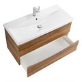 Тумба с раковиной подвесная BelBagno MARINO-CER 90 Rovere Rustico, раковина белая MARINO-CER-900-2C-SO-RR-P;BB-0323-90-LVB