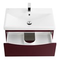 Тумба с раковиной подвесная BelBagno MARINO-CER 70 Bordo Lucido, раковина белая MARINO-CER-700-2C-SO-BRDL-P;BB-0321-70-LVB