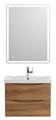 Тумба с раковиной подвесная BelBagno MARINO-CER 70 Rovere Rustico, раковина белая MARINO-CER-700-2C-SO-RR-P;BB-0321-70-LVB