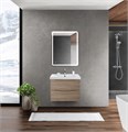 Тумба с раковиной подвесная BelBagno MARINO-CER 60 Rovere Bianco, раковина белая MARINO-CER-600-2C-SO-WO-P;BB-0320-60-LVB