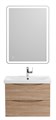 Тумба с раковиной подвесная BelBagno MARINO-CER 60 Rovere Bianco, раковина белая MARINO-CER-600-2C-SO-WO-P;BB-0320-60-LVB
